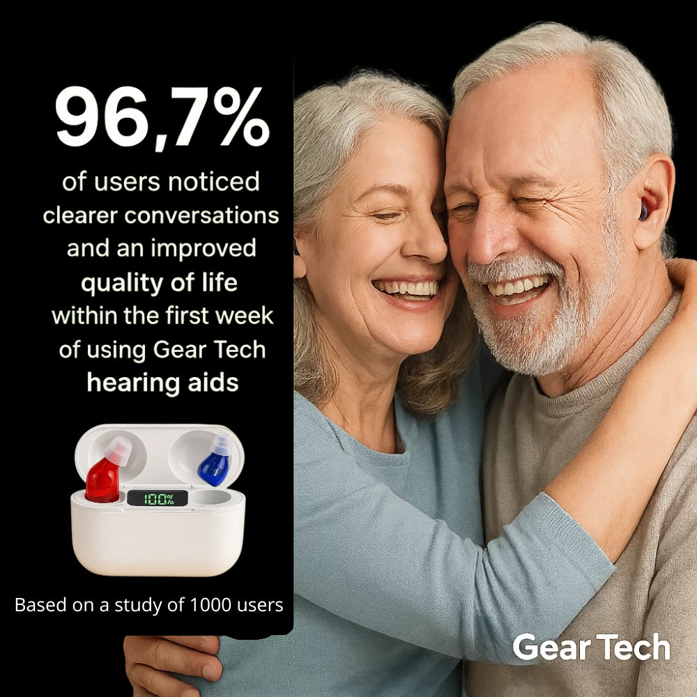In-Ear Rechargeable Hearing Aids with Long-Lasting Battery | Comfortable Fit for Clear Sound