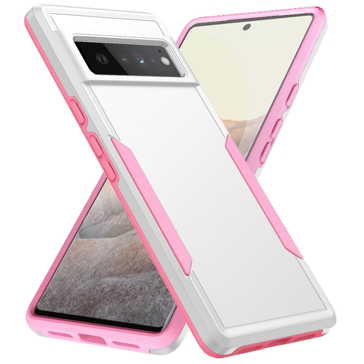 Rugged Protective Case for Google Pixel – Shock-Absorbing Armor Shell with Wireless Charging, Raised Edges, Anti-Fingerprint Finish
