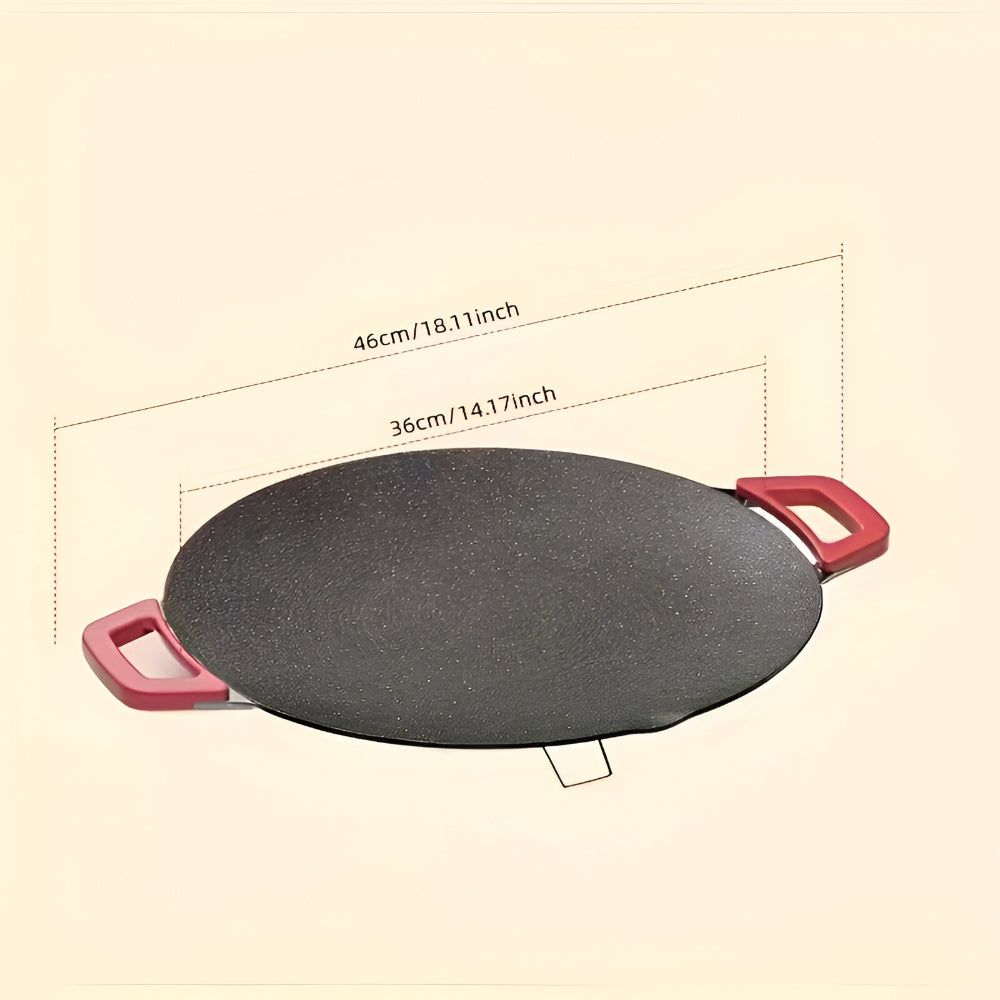 Indoor Cooking | Cast Iron Grill Pan with Electric Power | Smokeless Griddle for Effortless Meal Preparation