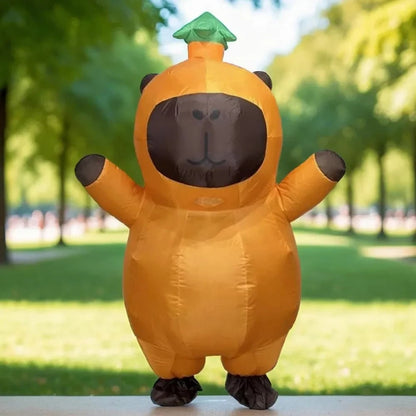 Inflatable Animal Costume | Funny Design with Leaf Hat | One Size Fits All for Maximum Fun