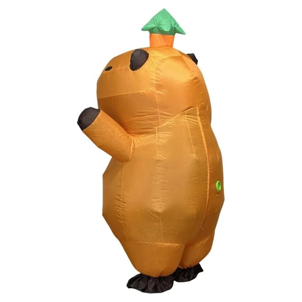 Inflatable Animal Costume | Funny Design with Leaf Hat | One Size Fits All for Maximum Fun