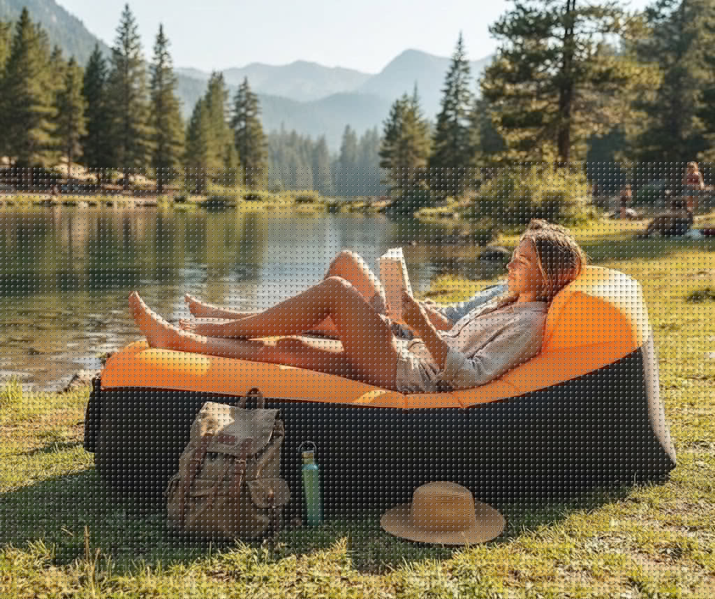 Airvana | Inflatable Outdoor Sofa with Ergonomic Headrest | Portable Couch for Relaxation Anywhere