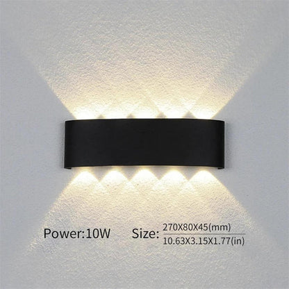 Indoor Outdoor Wall Sconce – Hardwired Weatherproof Light Fixture, Slim Vertical Profile for Entryway, Patio, Garden
