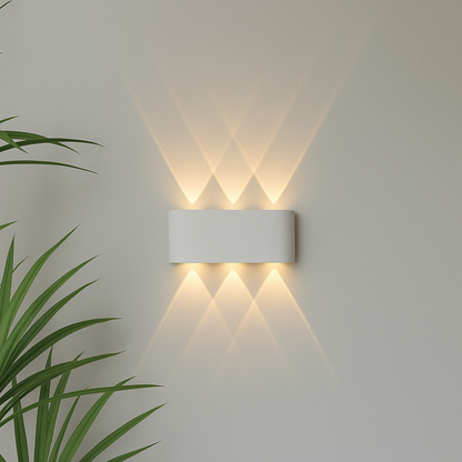 Indoor Outdoor Wall Sconce – Hardwired Weatherproof Light Fixture, Slim Vertical Profile for Entryway, Patio, Garden