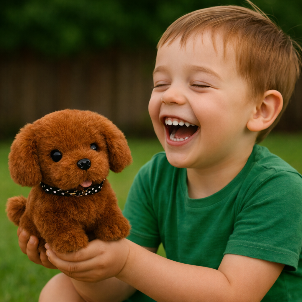 Interactive Robot Puppy | Plush Toy with Realistic Movements | Engaging Companion for Kids