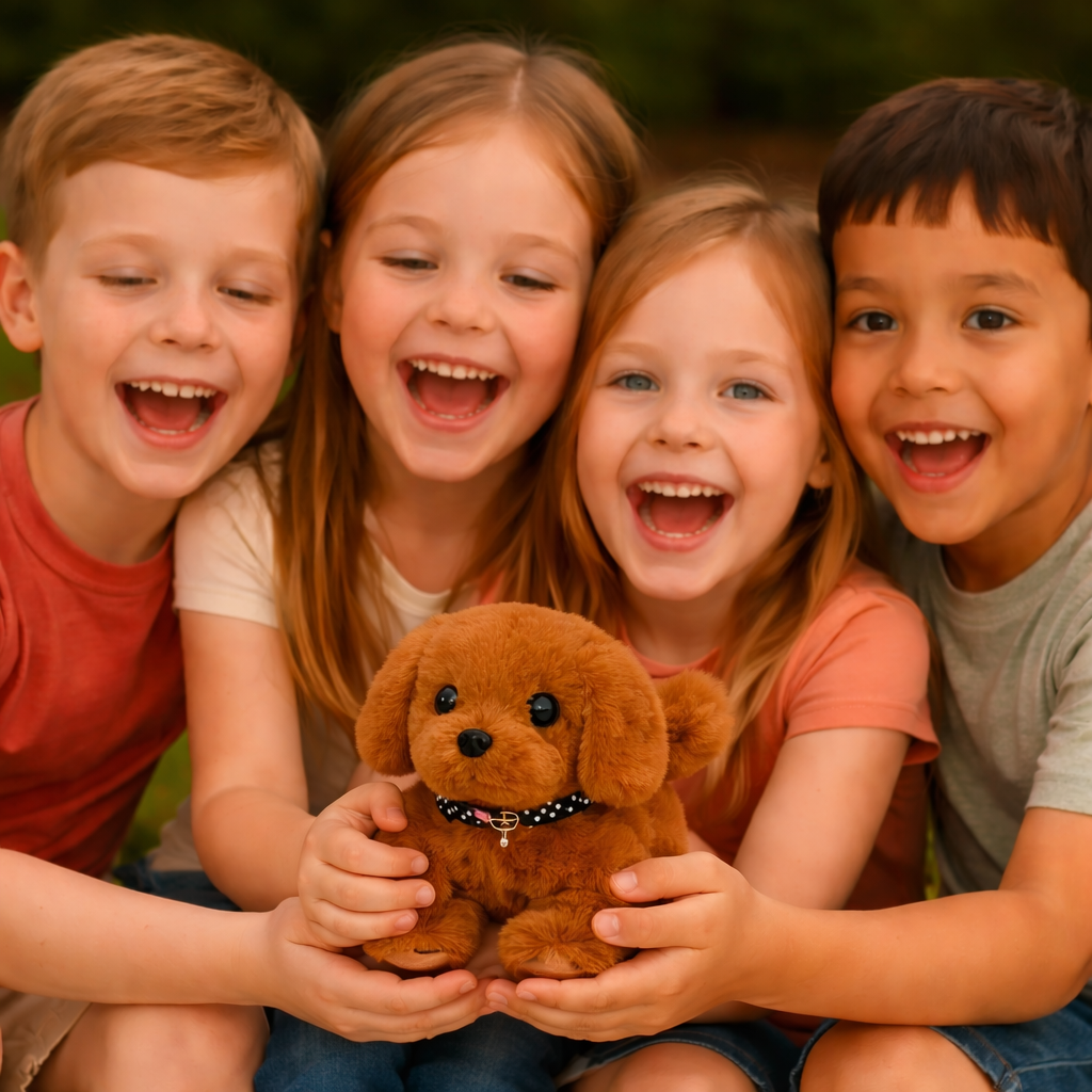 Interactive Robot Puppy | Plush Toy with Realistic Movements | Engaging Companion for Kids