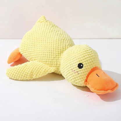 Interactive Dog Toy | Calming Duck with Quacking Sound | Engaging Chew Toy for Stress Relief