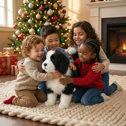 Robot Dog Toy, Interactive Plush Toy Dog That Walks and Barks, Puppy Dog Robot for Kids with Wagging Tail