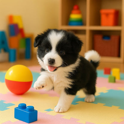 Robot Dog Toy, Interactive Plush Toy Dog That Walks and Barks, Puppy Dog Robot for Kids with Wagging Tail
