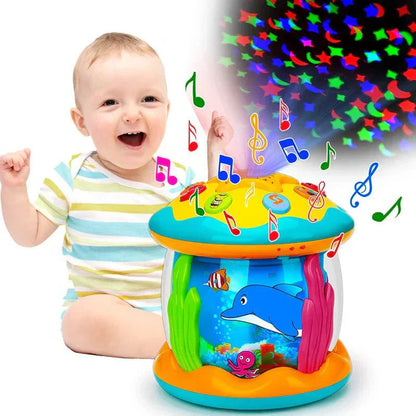 Interactive Sensory Baby Drum Toy with Lights & Music | Engaging Activity for Early Learning