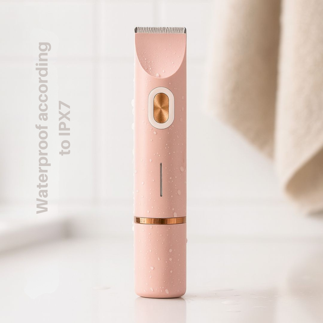 Cordless Electric Body Shaver for Women | Waterproof Trimmer for Sensitive Skin | Dual Heads Wet Dry Use | Travel-Ready USB Rechargeable