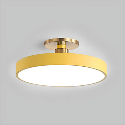 LED Ceiling Light Fixture 12 in Dimmable Round Low Profile for Bedroom Kitchen Office Home Modern Acrylic