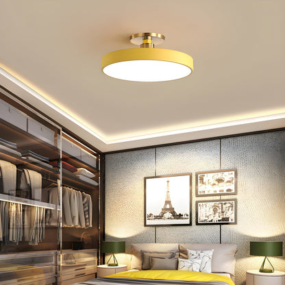 LED Ceiling Light Fixture 12 in Dimmable Round Low Profile for Bedroom Kitchen Office Home Modern Acrylic