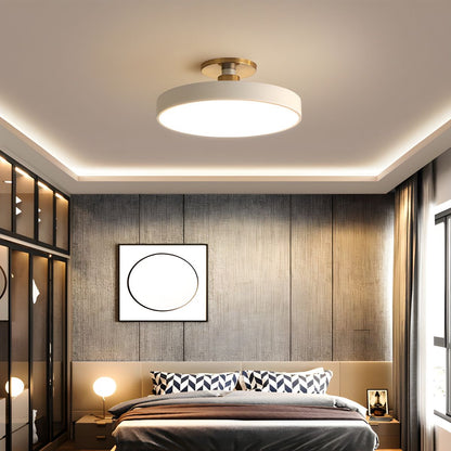 LED Ceiling Light Fixture 12 in Dimmable Round Low Profile for Bedroom Kitchen Office Home Modern Acrylic