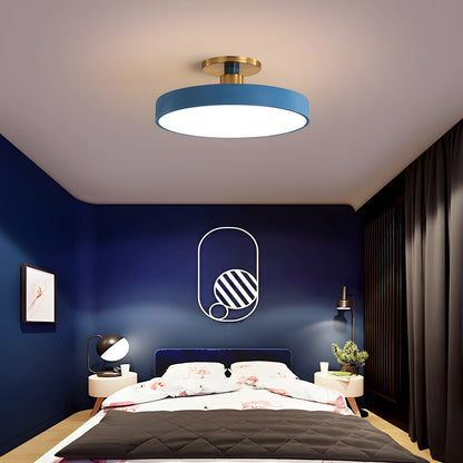 LED Ceiling Light Fixture 12 in Dimmable Round Low Profile for Bedroom Kitchen Office Home Modern Acrylic