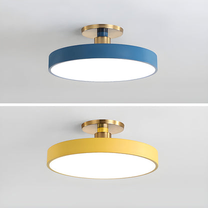LED Ceiling Light Fixture 12 in Dimmable Round Low Profile for Bedroom Kitchen Office Home Modern Acrylic