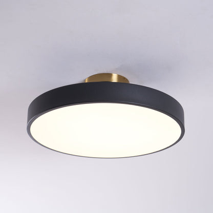 LED Ceiling Light Fixture 12 in Dimmable Round Low Profile for Bedroom Kitchen Office Home Modern Acrylic