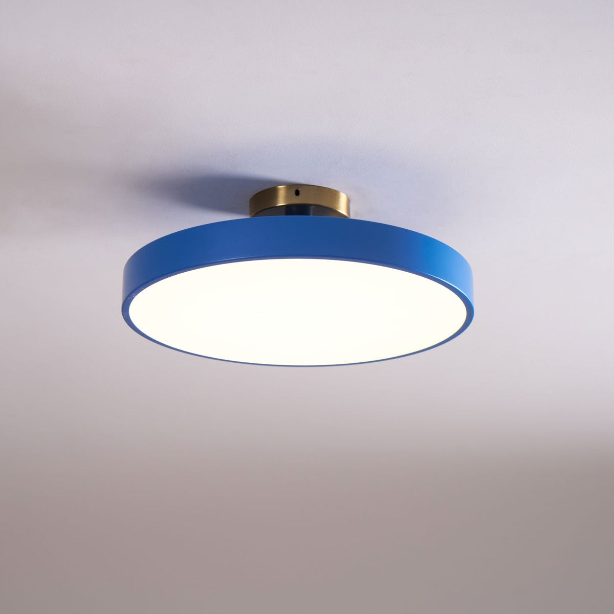 LED Ceiling Light Fixture 12 in Dimmable Round Low Profile for Bedroom Kitchen Office Home Modern Acrylic