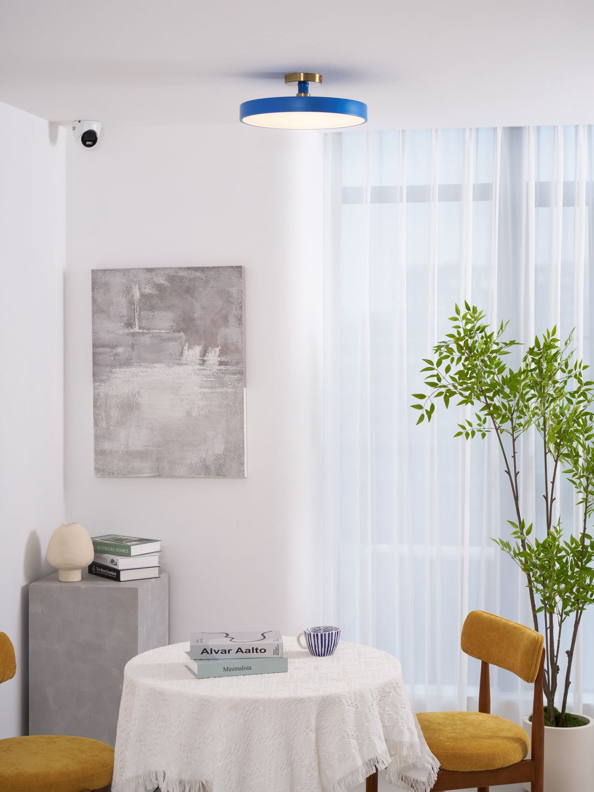 LED Ceiling Light Fixture 12 in Dimmable Round Low Profile for Bedroom Kitchen Office Home Modern Acrylic