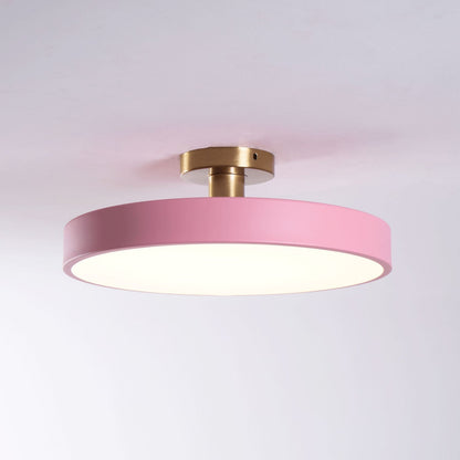 LED Ceiling Light Fixture 12 in Dimmable Round Low Profile for Bedroom Kitchen Office Home Modern Acrylic