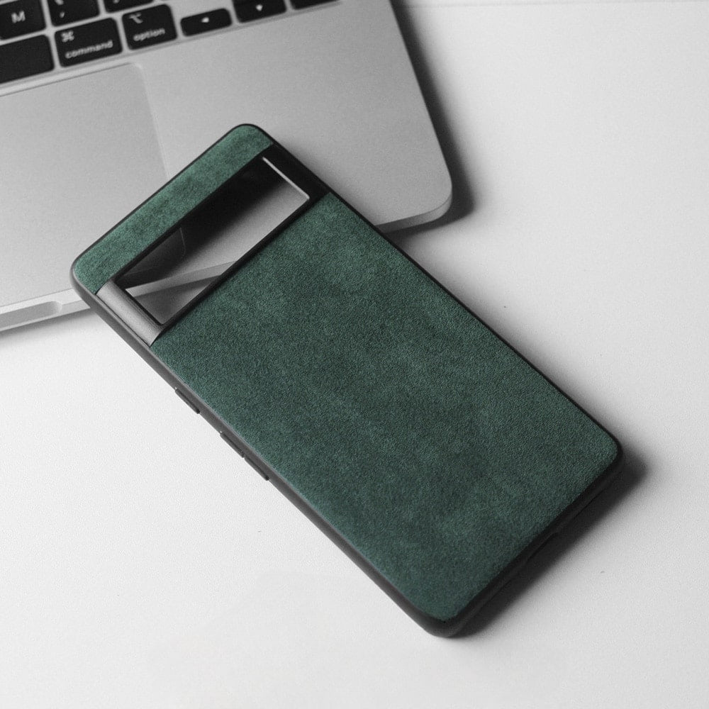 Google Pixel Protective Case Premium Microfiber Suede-Like Texture Shock Absorbing Raised Edge Camera Screen Protection Anti-Fingerprint