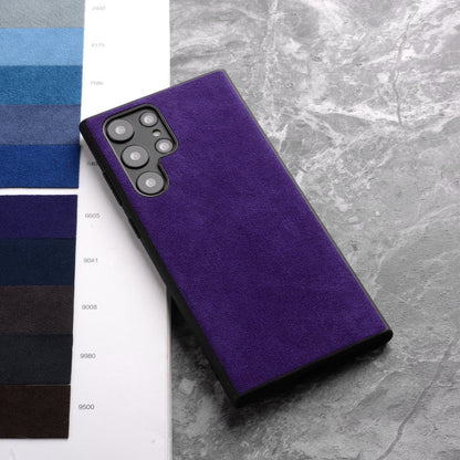 Samsung Galaxy Phone Case Luxe Suede-Alternative Material Slim Fit Protective Cover for S21 S22 S23 S24 S25 S26 Note 20