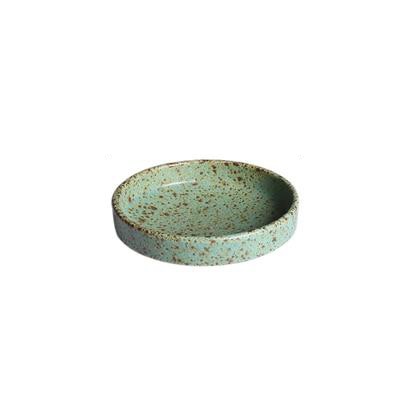 Jade Stoneware Ceramic Dinnerware Set – Vintage Glazed Porcelain with Unique Shapes