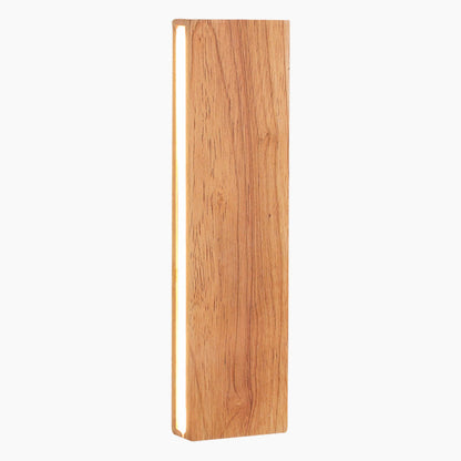 Adjustable LED Wood Wall Light Fixture Rotating Head 8-20 Inch Hallway Bedroom Staircase Sconce Minimalist Nordic Style Warm Neutral White L