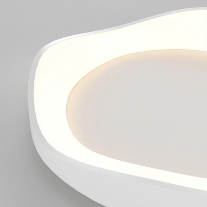 Flush Mount LED Ceiling Light Dimmable with Remote 16-20 Inch Round White Fixture for Bedroom Living Room Kitchen Modern Low Profile 3.5 Inc
