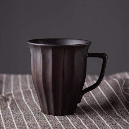 Japanese-Inspired Ceramic Cups and Mugs with Textured Grip – 6 oz Capacity