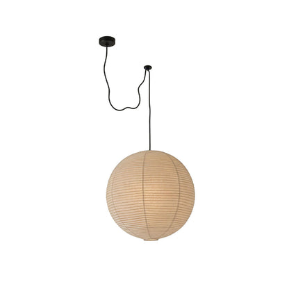 Japanese Minimalist Pendant Light with Adjustable Height – Warm White Ceiling Light