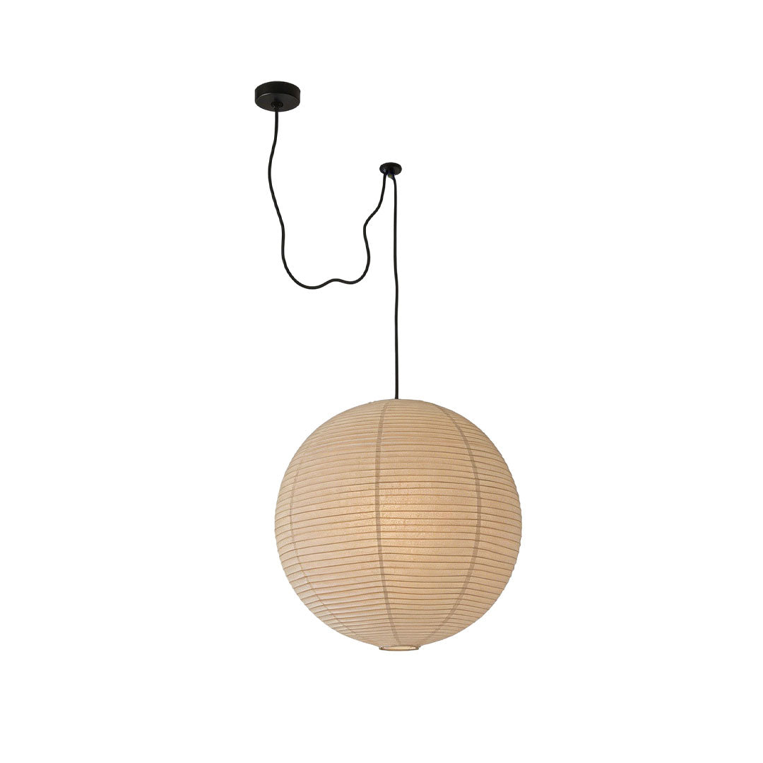 Japanese Minimalist Pendant Light with Adjustable Height – Warm White Ceiling Light