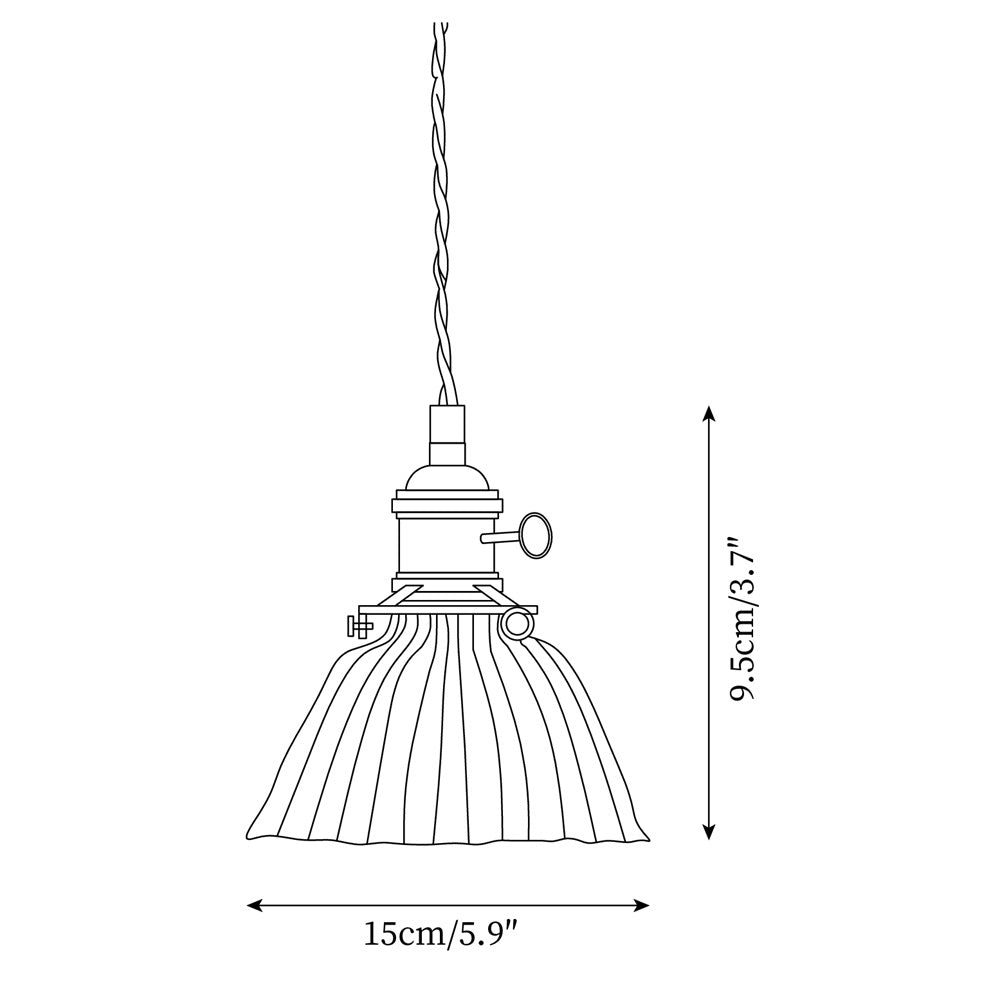 Clear Glass Drop Light Fixture with Brass Hardware 6-Inch Shade Adjustable Height Ceiling Lamp for Over Counter Islands Breakfast Nooks Dini