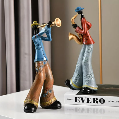 Jovial Figurine - Premium Resin, Abstract Music Design