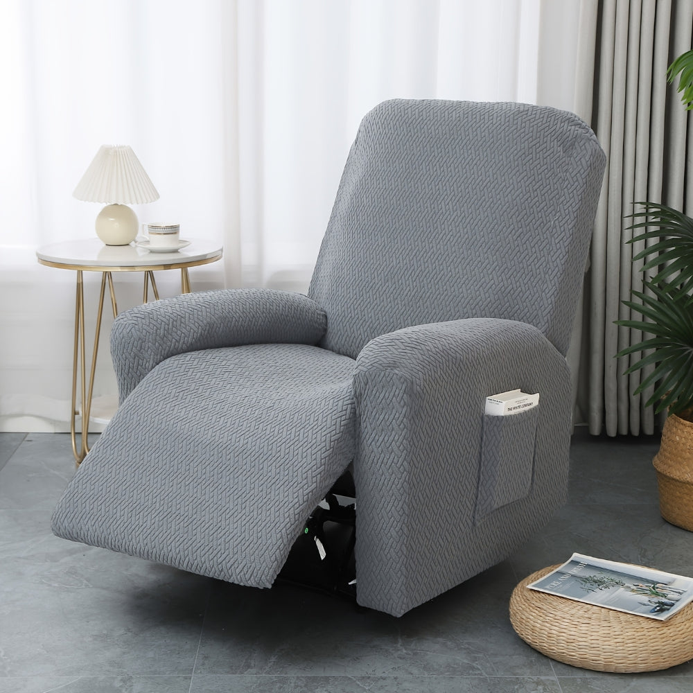 Juno Recliner Chair Cover - Soft Microfiber with Pocket, Fitted Protection