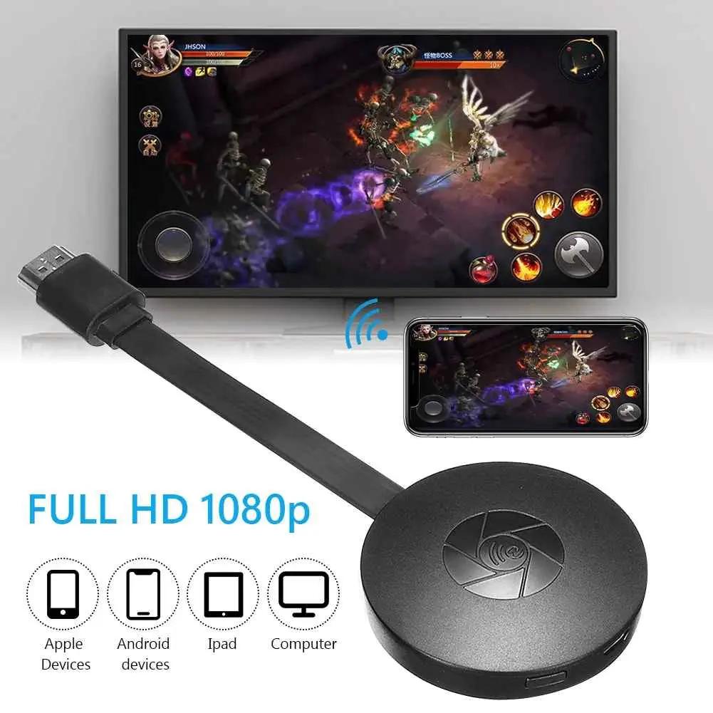 HDMI Display Dongle for Phone to TV Mirroring – Full HD 1080p Wireless Streaming Adapter with AirPlay, Miracast & DLNA Support