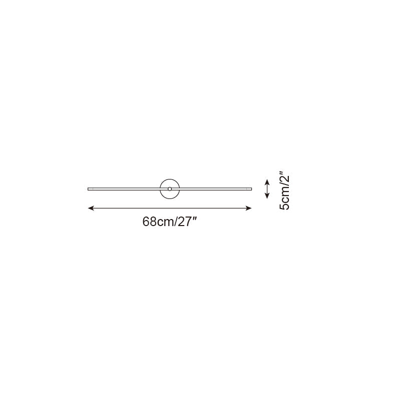 LED Linear Wall Light Fixture Slim Modern Double-Bar Design for Hallway Bedroom Bathroom Vanity Contemporary Indoor Accent Lighting