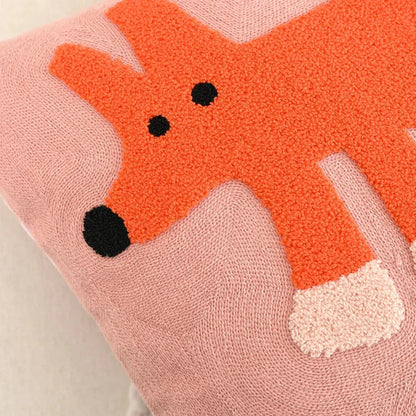 Kaleo Cushion Cover - Nordic Embroidered Design, Soft Polyester Cotton Blend