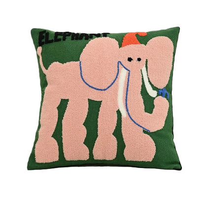 Kaleo Cushion Cover - Nordic Embroidered Design, Soft Polyester Cotton Blend