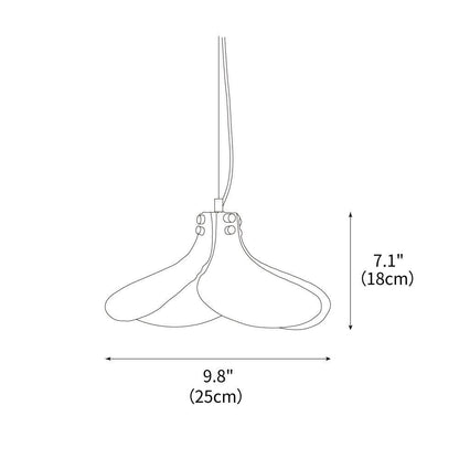 Glass Leaf Ceiling Fixture E27 Bronze Frame Adjustable Drop Cord Ambient Overhead Lighting for Dining Tables Kitchen Counter Modern Home