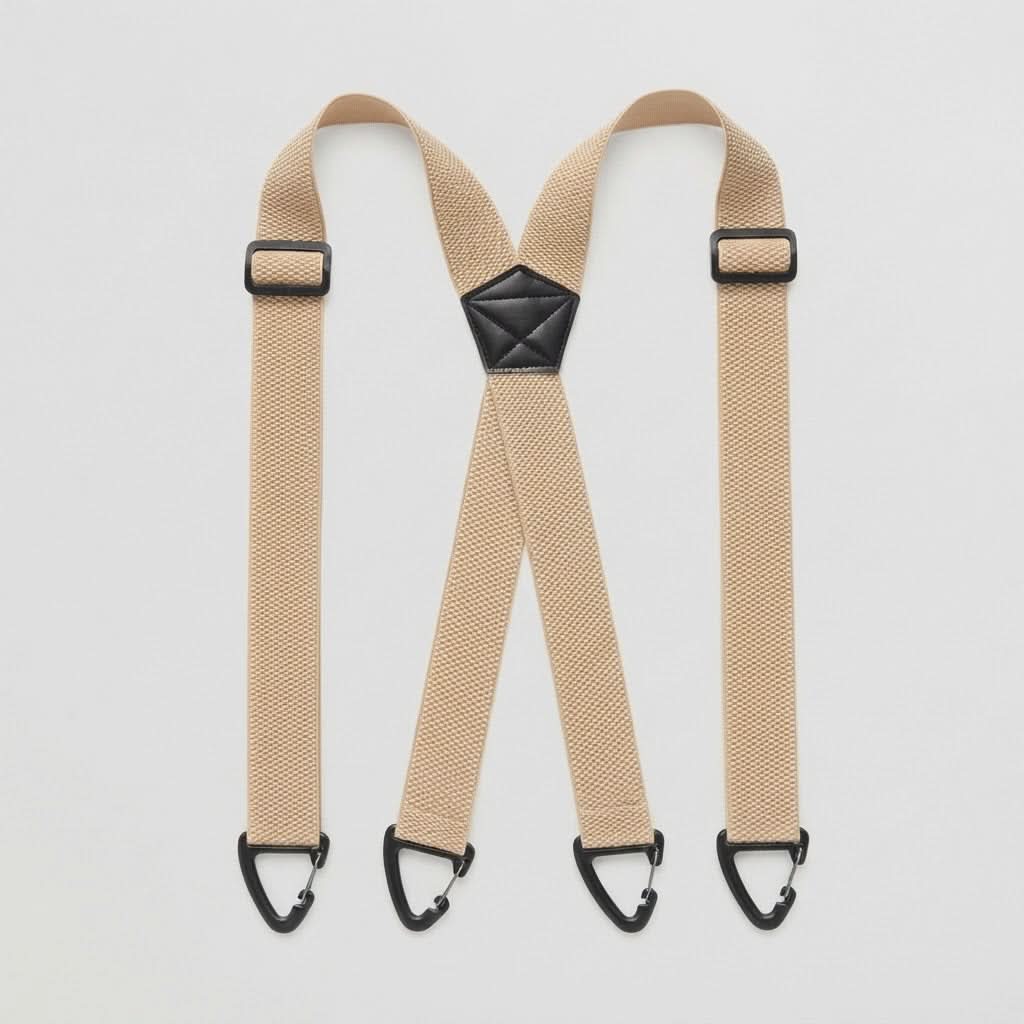 CLIPLOCK – Carabiner Clip Suspenders for a Secure Fit
