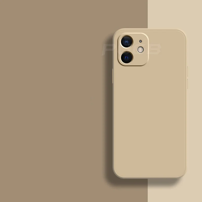 Soft Silicone iPhone Case for 11, 12, 13 Series – Slim Matte Grip Protection with Raised Edges and Full Camera Cover for Everyday Carry