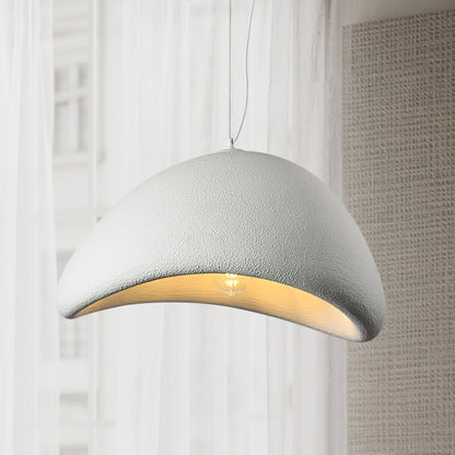 Spherical Hanging Ceiling Light Fixture with Adjustable Drop Length for Kitchen Island Dining Room Bedroom | Gray White LED Compatible Indoo