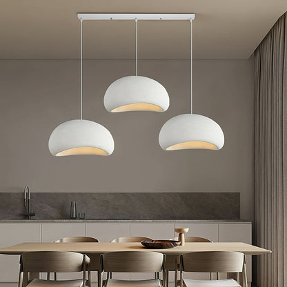 Dome Drop Ceiling Light with Height-Adjustable Cable E27 Socket Dimmable Fixture for Kitchen Island Dining Table