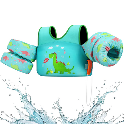 Kids Foam Life Vest with Arm Floats & Safety Whistle | Comfortable Support for Swimming and Kayaking