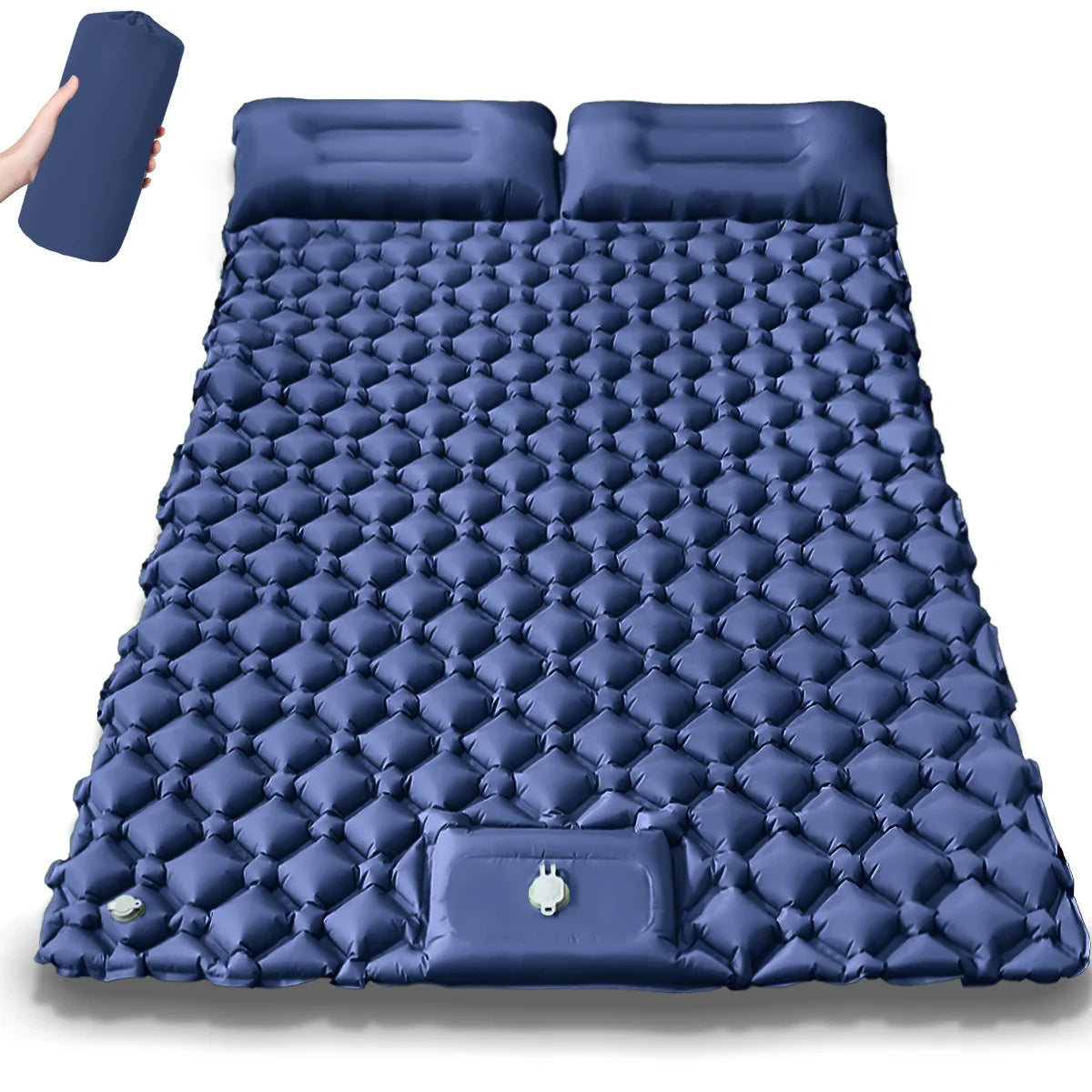 Kieran | Extra-Wide Double Inflatable Camping Mattress with Quick Inflate | Spacious Comfort for Outdoor Adventures