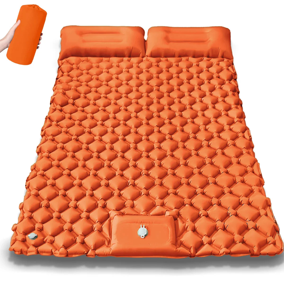 Kieran | Extra-Wide Double Inflatable Camping Mattress with Quick Inflate | Spacious Comfort for Outdoor Adventures