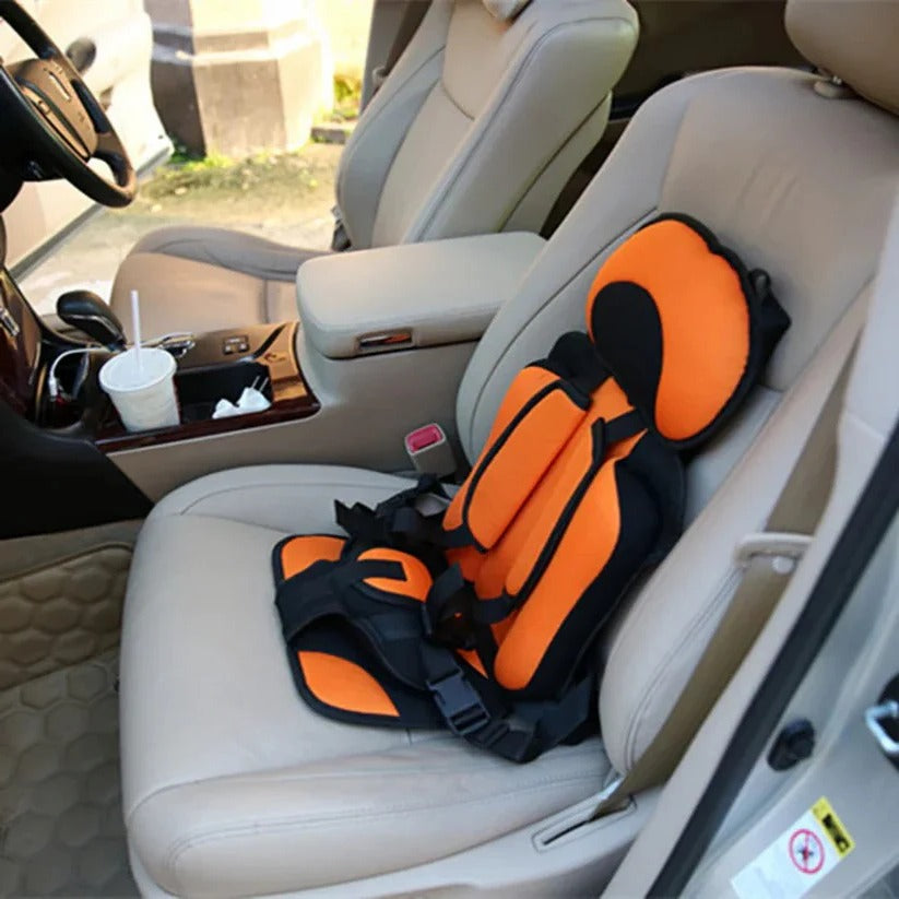 Portable Child Safety Harness Seat for Travel with 5-Point System Gray Foldable Booster for Taxis Rental Cars Everyday Outings Toddlers Kids