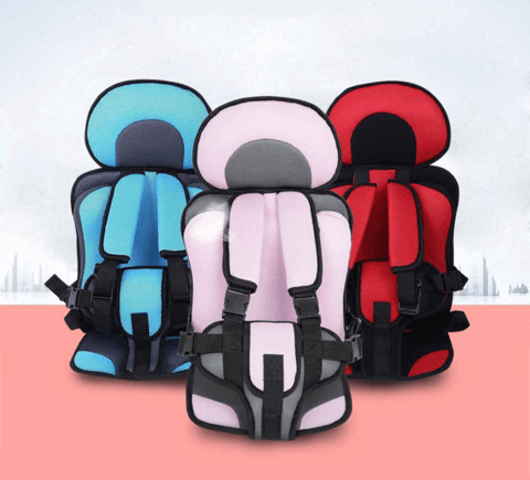 Portable Travel Booster Seat with 5-Point Harness for Toddlers & Kids | Breathable Mesh Cushion | Adjustable Safety Straps for Car & Home
