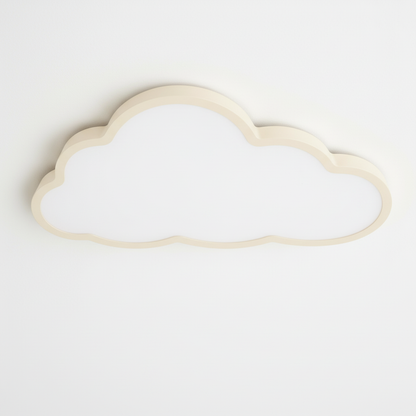 LED Cloud Flush Mount Light for Kids Room White Acrylic 16 inch Nursery Bedroom Ceiling Lamp Warm Glow 3000K